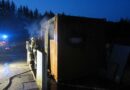 Bgld: Container in Vollbrand