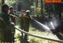 Oö: Waldbodenbrand im Weilhartsforst in Hochburg-Ach