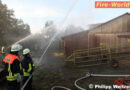 Deutschland: Feuerwehr übt Feuer und Verkehrsunfall in Ober-Breidenbach