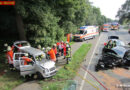 Deutschland: Pkw kracht in Gegenverkehr -> Person eingeklemmt
