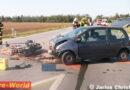 Nö: Feuerwehreinsatz nach Biker-Pkw-Unfall in Deutsch-Wagram