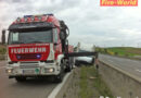 Nö: Klein-Lkw auf der A1 bei Loosdorf gegen Leitwand gedrängt