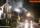 Oö: Gebäudeteil eines Wohnhauses in Wels-Neustadt in Vollbrand
