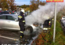 Bgld: Krankenhaus-Bedienstete und Passanten halten Fahrzeugbrand in Schach