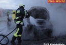 Bgld: Autovollbrand in Taxizentrale in Kleinhöflein