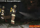 Oö: Brand einer Gartenhütte St. Georgen im Attergau