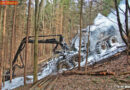 Stmk: Holzvollernter in Wernersdorfer Waldgebiet ausgebrannt
