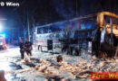 Wien: Reisebus in Ottakring in Vollbrand