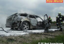 Bgld: Vollbrand eines Fahrzeuges auf der S4 bei Bad Sauerbrunn
