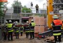 D: Drei Bauarbeiter abgestürzt -> Rettung mittels Baukran