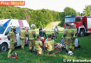 Nö: Sturz mit Kindermotocross: Eisenstange steckt im Fuß