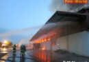 Bgld: Großbrand Strohlagerhalle in Wolfau -> 200 Kräfte im Einsatz