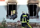 Nö: Zwei Zimmer von einem Wohnhaus in Vollbrand