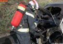 Nö: Pkw auf der A2 bei Wiener Neudorf in Brand