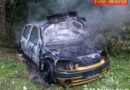 Stmk: Vollbrand eines Autos in Trieben