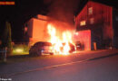 Schweiz: Drei Autos in Wangs in Flammen