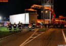 Nö: Technischer Defekt -> Sattelanhänger im Kreisverkehr verloren