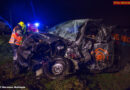 Oö: Schwere Transporterkollision auf B 129 fordert 3 Verletzte (+Video)