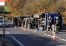 Oö: 600 Liter Diesel bei Lkw-Unfall umgepumpt