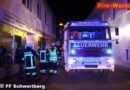 Oö: Feuerwehr Schwertberg löscht brennenden Postkasten