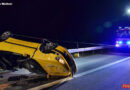 Deutschland: Auto-Mehrfachüberschlag bei 190 km/h auf der A5 bei Mücke