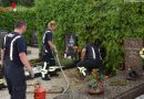 Nö: Löscheinsatz am Friedhof in Amstetten