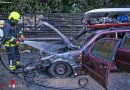 Oö: Autobrand auf der Westautobahn bei Ansfelden