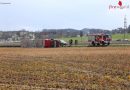 Oö: Sattelzug von Windböe erfasst und umgestürzt