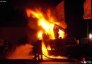 Deutschland: Brennender Abschleppwagen in Celle