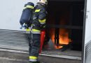 Stmk: Brennender Transformator in Betrieb in Deutschlandsberg