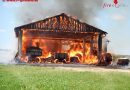 Nö: Scheunenvollbrand in Zehenthöf – Alarmstufe B4 ausgelöst