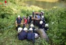 Nö: Feuerwehr Greinsfurth übt mit Bergrettung Personenrettung bei Traktorunfall