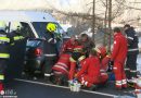 Stmk: Crashrettung eines Schwerverletzten bei Verkehrsunfall in Haus im Ennstal