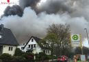 Deutschland: 150 Kräfte bekämpfen mit vier Drehleitern Großbrand in Heiligenhaus