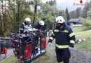 Oö: Übungsannahme der Bad Ischler Feuerwehr: „Brand Bauerbaracke“