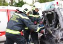 Nö: Praxisschulung bei der Feuerwehr Maria Enzersdorf → „Menschenrettung aus Kfz“
