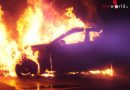 Schweiz: Erst flog die Motorhaube davon, dann stand das Auto in Flammen