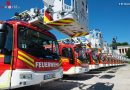 Bayern: BF München nimmt 15 neue und baugleiche Magirus-Drehleitern in Betrieb