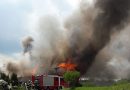 Bgld: Großbrand „alter Ziegelofen“ in Neckenmarkt → vier Feuerwehren im Einsatz