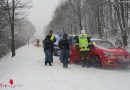 Nö: Verkehrsunfälle bei Schneefall – Autobergungen in Ollern