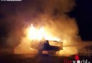 Bgld: Vollbrand eines Pkw bei Oberpullendorf