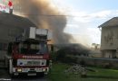 Bgld: Gartenhütte und -schuppen in Oberwart in Flammen