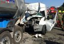 Oö: Auffahrunfall auf A9 → drei hyrdraulische Rettungsgeräte zur Personenbefreiung eingesetzt