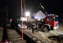 Bgld: Bergung eines am Gleiskörper stehenden Pkw in Purbach