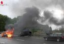 Schweiz: Pkw kurz nach Unfall bei Schindeleggi in Flammen aufgegangen