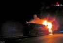 Schweiz: Brennender Reisebus auf der A2 bei Strengelbach