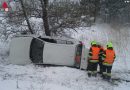 Stmk: Autobergung bei der Autobahnabfahrt in Trieben