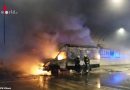 Ktn: Kleintransporter im Oswaldibergtunnel in Vollbrand