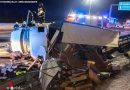 Oö: Auffahrunfall zwischen Transporter und Pkw mit viel Blechsalat auf der A1 bei Vorchdorf