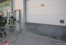 Nö: Drei Wehren beüben Werkstättenbrand in Waidhofen an der Thaya